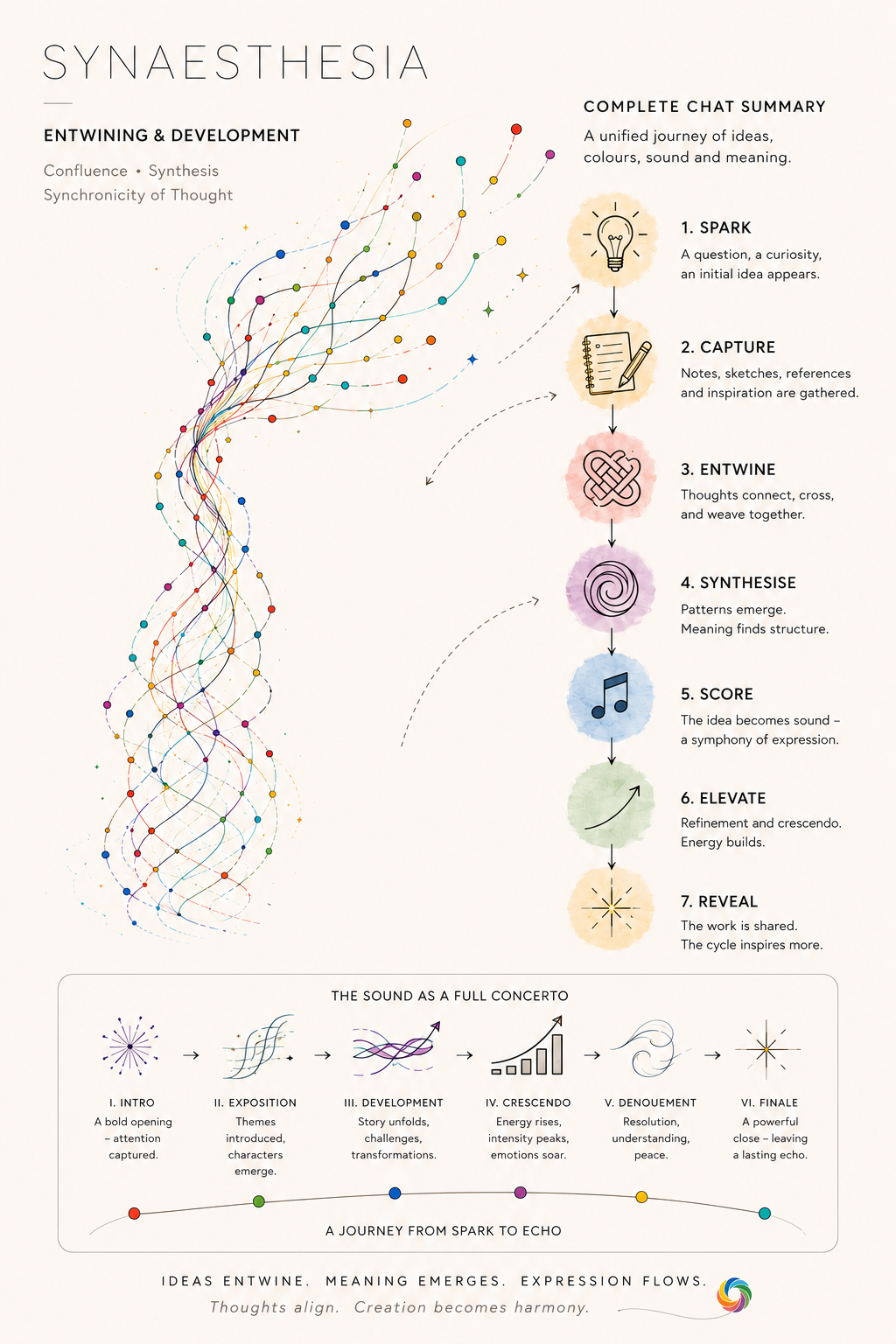 Synaesthetic diagrammatic lightning study
